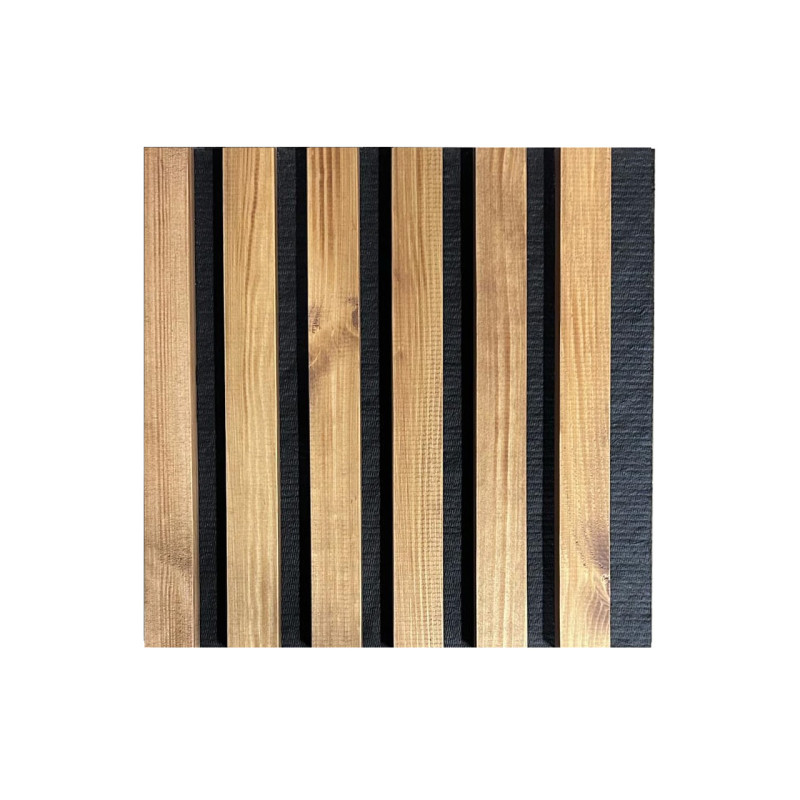 Dabīga koka sienas panelis 2700 x 300mm (Golden Oak-Black)